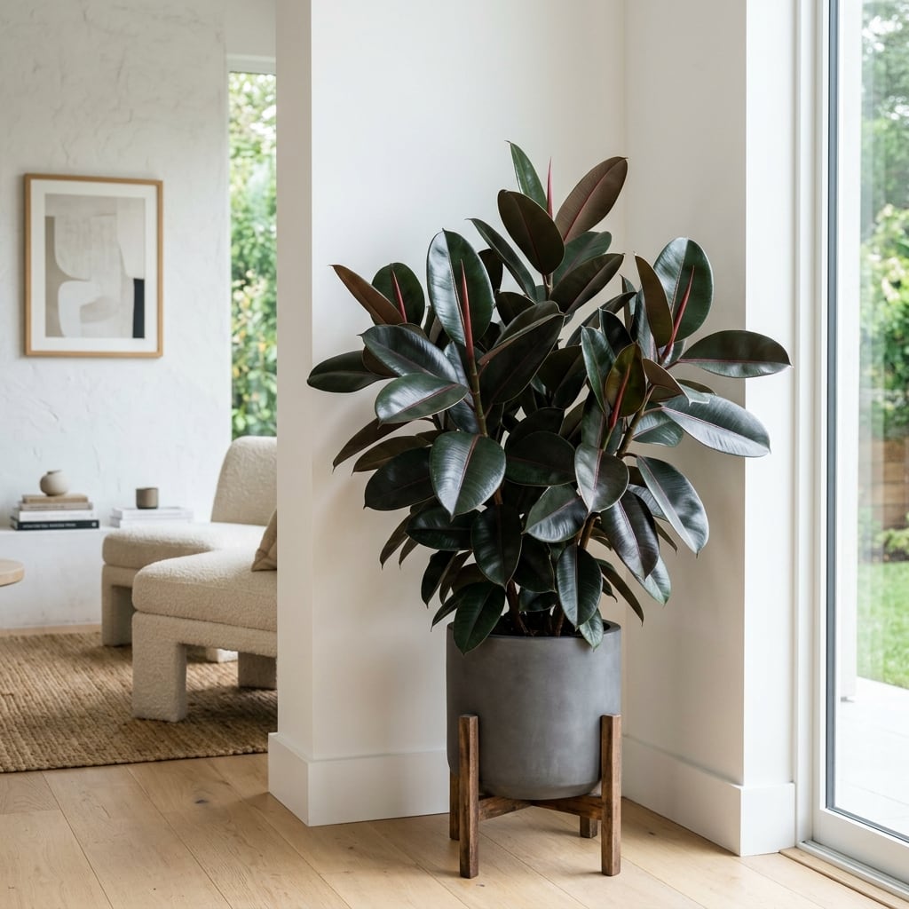 Rubber Plant - Ficus elastica - Premium Bold Foliage Tree from Whole Lot of Nature