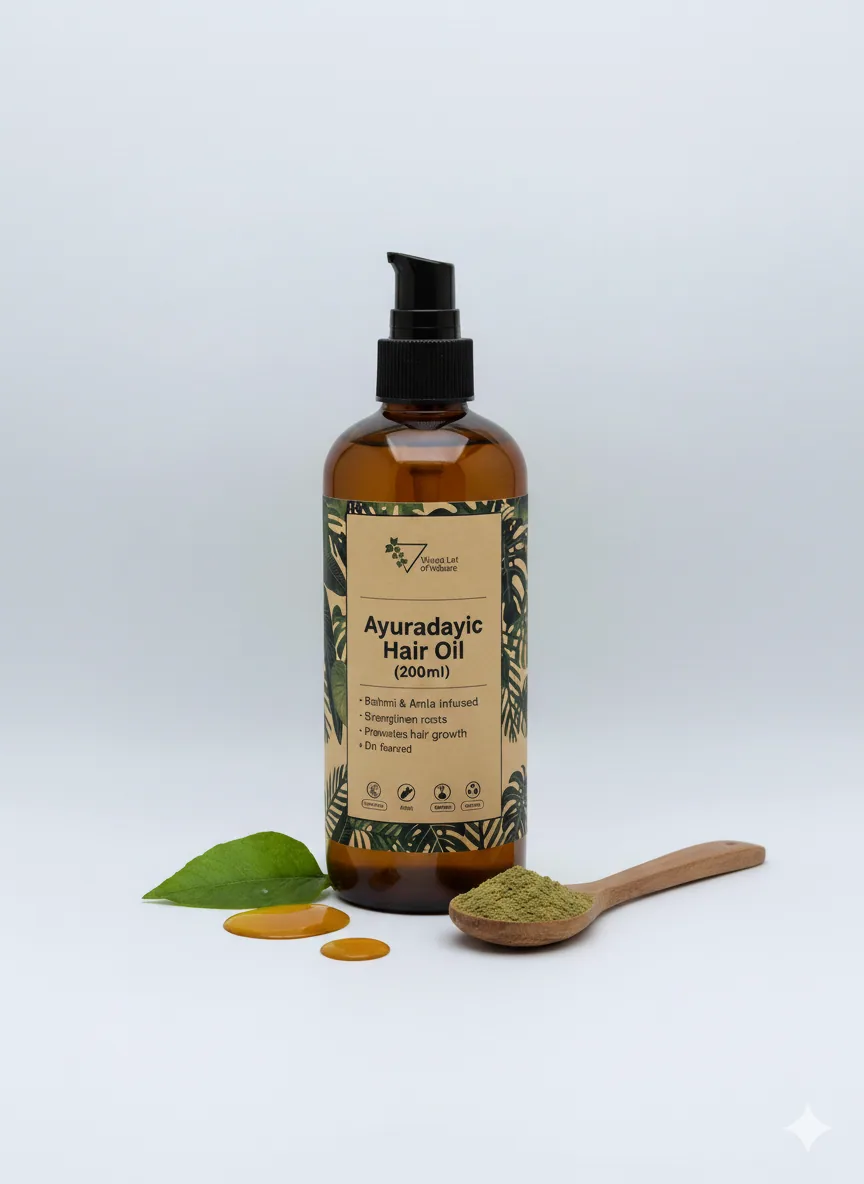 Ayurvedic Hair Oil (200ml) Premium plant from Whole Lot of Nature